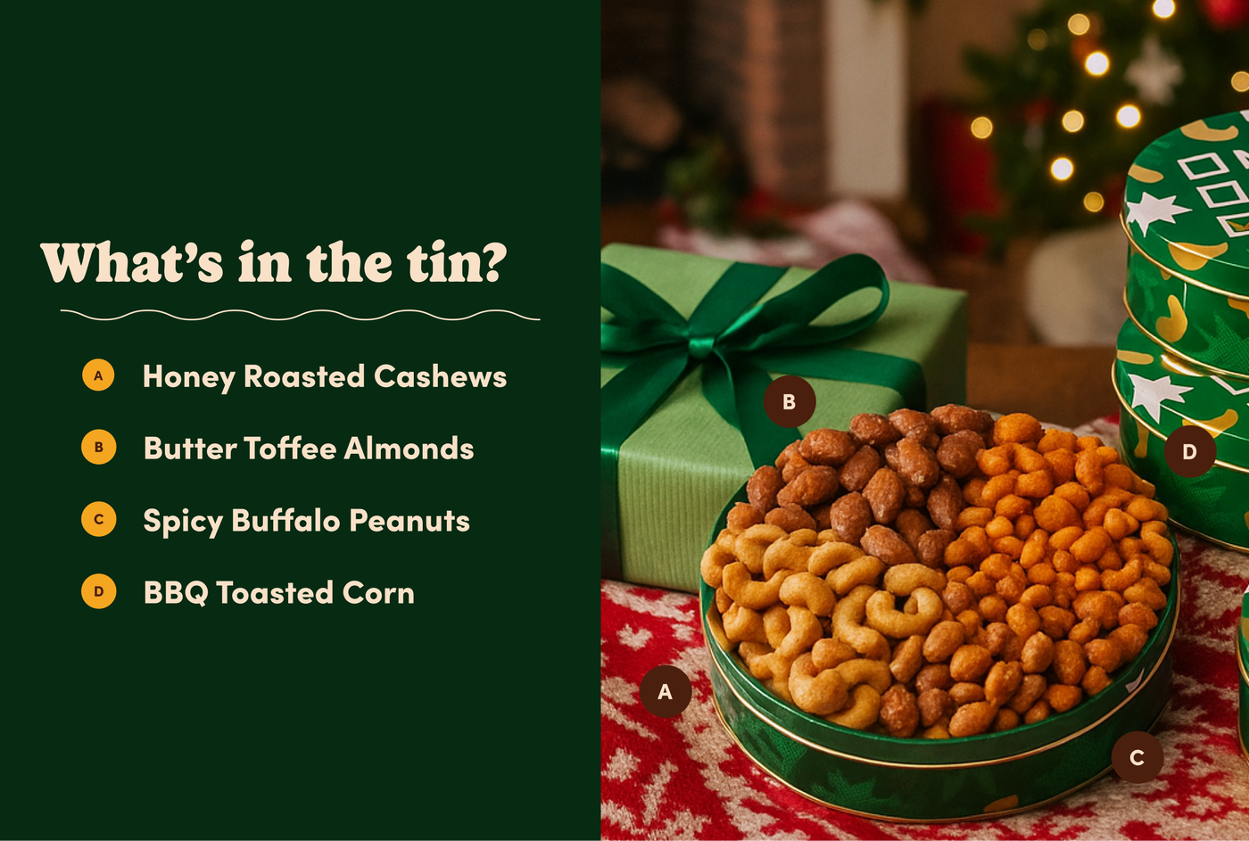 Pop & Sol Nutty or Nice Holiday Tin photo