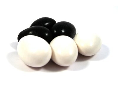 Black and White Jordan Almonds