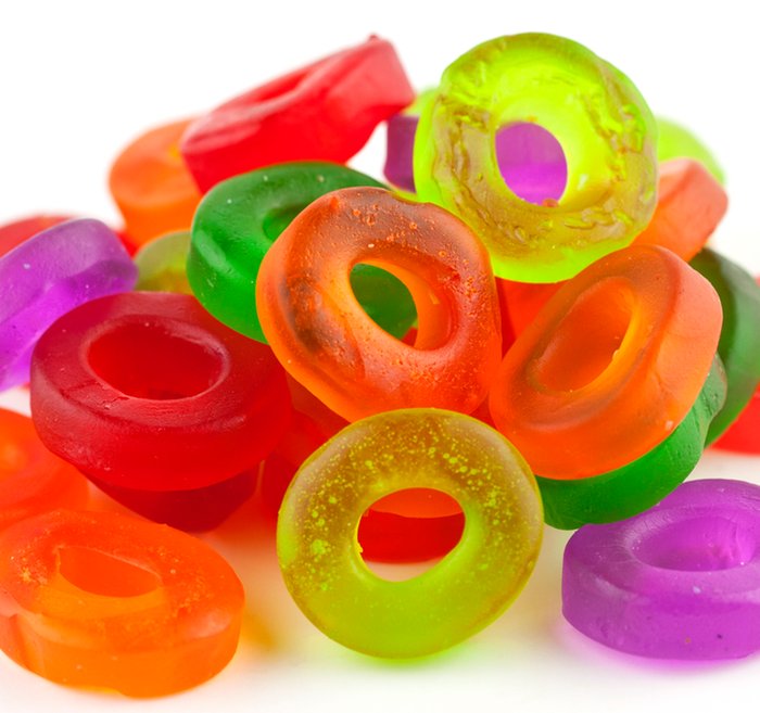 Gummy Mini Rainbow Rings photo