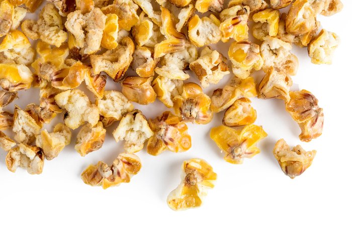 popped popcorn kernels