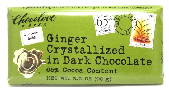 Chocolove Dark Chocolate Bar with Ginger image zoom