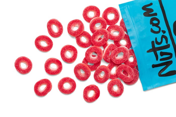 Gummi Cherry Hearts - Half Nuts