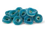 Image 1 - Gummy Blue Raspberry Rings photo