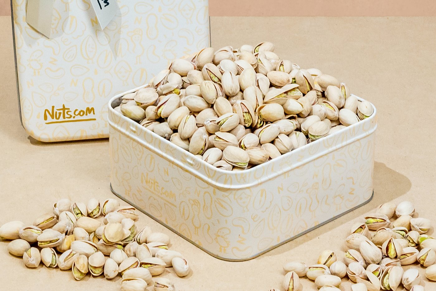 Natural Pistachio Gift Tin (Lightly Salted) image zoom