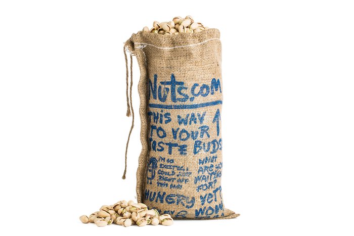 Burlap Bag of Pistachios Bags of Nuts Nuts.com.