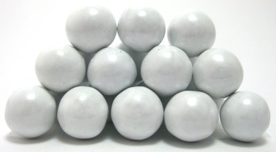 Pearl White Sixlets