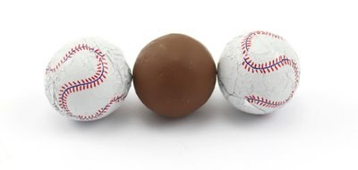 Chocolate Foil Baseballs