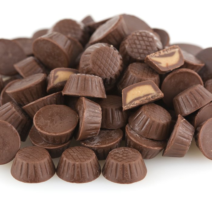 Dark Chocolate Mini Peanut Butter Cups - 1 lb Bag