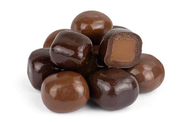 Dark Chocolate Sea Salt Caramels, Chocolate Caramel