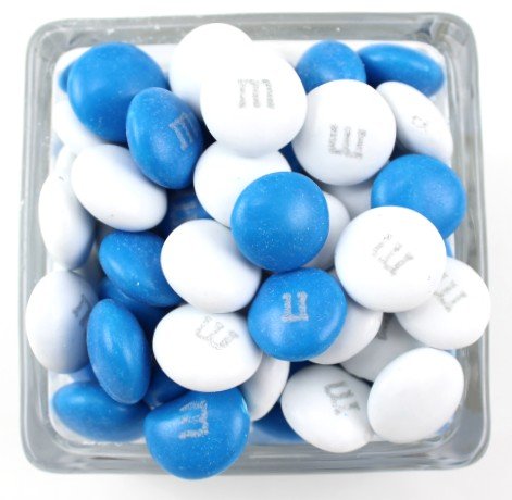 Blue and White M&M's®  Chocolates & Sweets  Nuts.com