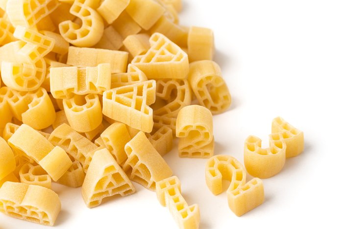 Alphabet Pasta