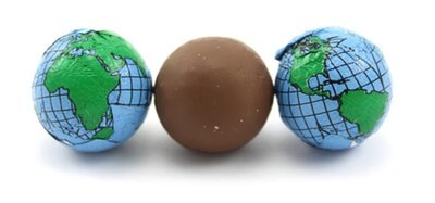 Chocolate Foil Earth Balls
