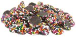 Image 1 - Mini Dark Chocolate Nonpareils (Rainbow) photo