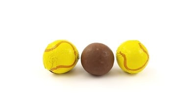 Chocolate Foil Tennis Balls