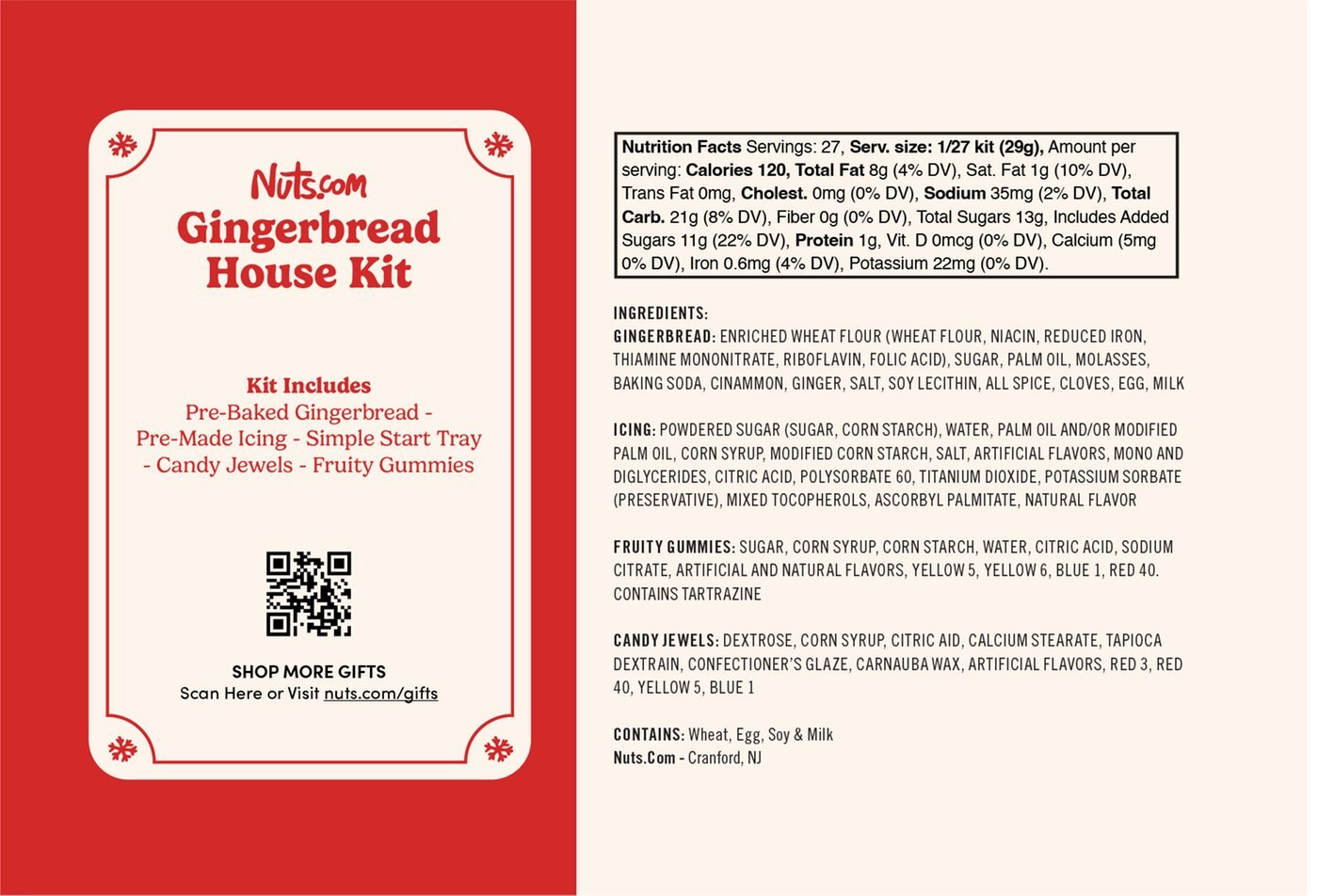 Nuts.com Gingerbread House Kit photo