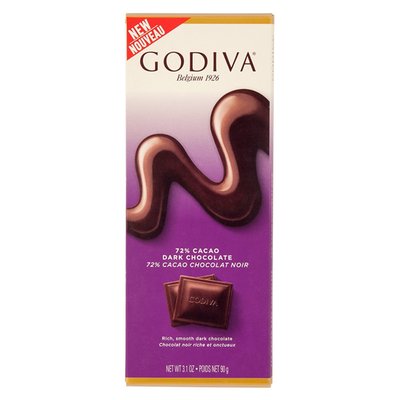Godiva 72 % Dark Chocolate Bar