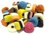 Miniature) Liquorice / Licorice Allsorts made of clay (Silk Clay