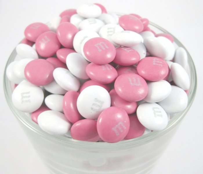 Light Pink M&Ms – Half Nuts