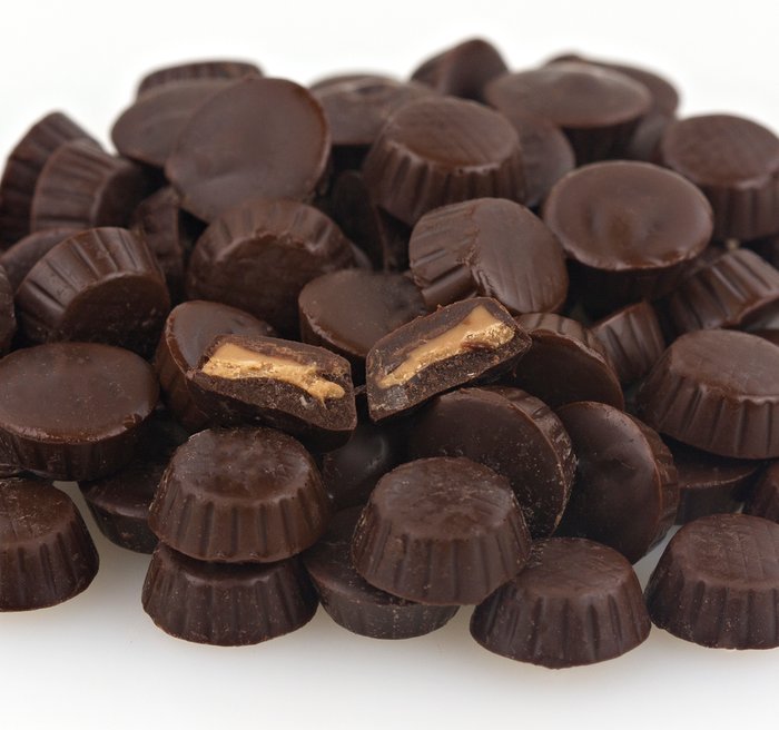 Mini Dark Chocolate Peanut Butter Cups photo