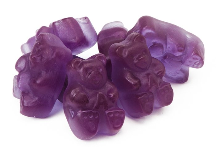  Gummy Candies - Purple / Gummy Candies / Candy & Chocolate:  Grocery & Gourmet Food