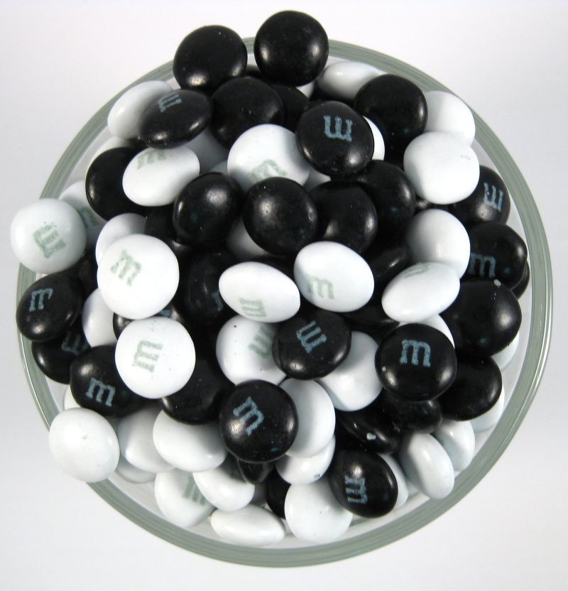 Black and White M&M's® image zoom