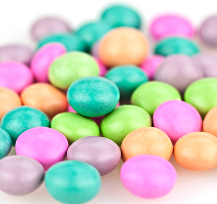 Pastel Candy - Chocolate Mints - After Dinner Mints - Pastel Candy -  Chocolate Lentils - 2 LB