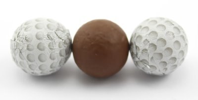 Chocolate Foil Golf Balls