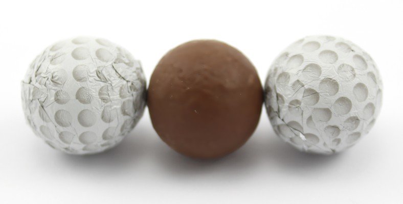 Chocolate Foil Golf Balls image zoom
